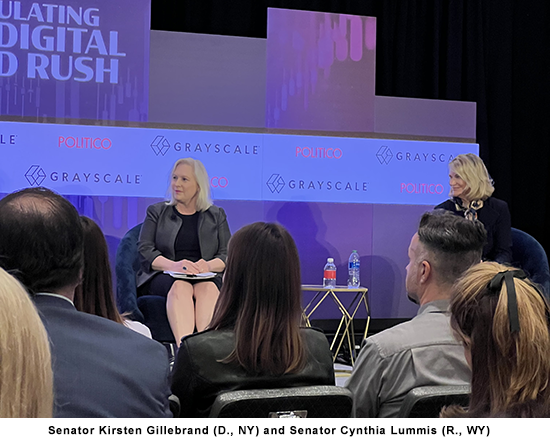 Senator Kirsten Gillebrand (D., NY) and Senator Cynthia Lummis (R., WY)