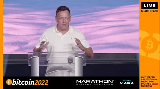 Peter Thiel at Bitcoin 2022
