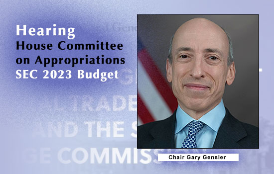 SEC's Gensler at House Appropriations