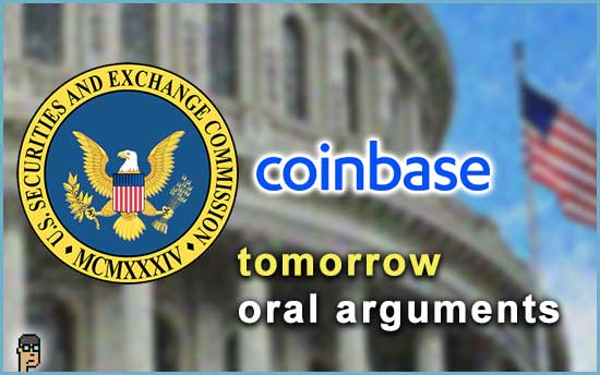 oral arguments, Coinbase and the SEC