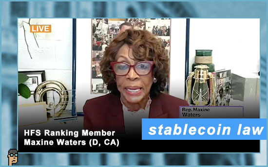 Ranking Member Waters and stablecoins