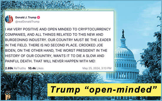 Trump Is Open-Minded On Cryptocurrency; Biden SAB 121 Veto Decision ...